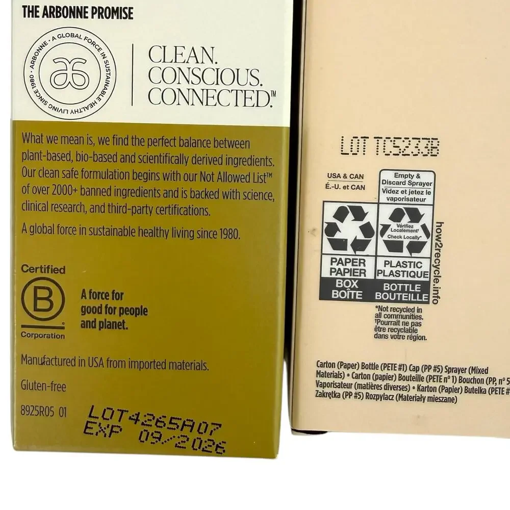 Arbonne skincare lot